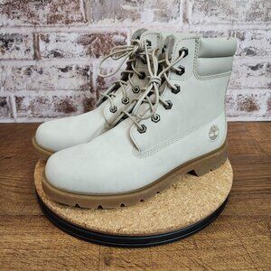 TIMBERLAND 6 LACE UP BOOTS GRAY WOMENS